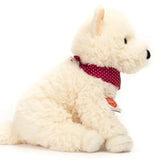 Faire-Teddy Hermann Stuffed Animals White Highland Terrier Sitting Plush by Teddy Hermann