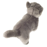 Faire-Teddy Hermann stuffed cat Carthusian or British Shorthair Gray Cat Standing 20 cm - plush soft toy by Teddy Hermann