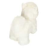 Faire-Teddy Hermann White Spitz Plush Puppy, Standing 35 cm -  stuffed toy by Teddy Hermann