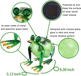 Faire-Transpac Garden Solar Frog Solar Frog Garden Decoration Statuary