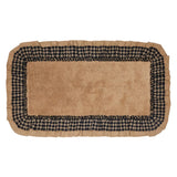 FAIRE - VHC Brands bath rug Burlap Natural w/ Black Check Bathmats Farmhouse Favorite!