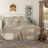 faire-vhc brands bedding LUX King Sawyer Mill Charcoal Patchwork Farmhouse Quilts