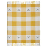 FAIRE - VHC Brands Blankets Buzzy Bee Woven Honey Bee Throw Blanket 50x60