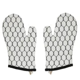 FAIRE - VHC Brands Kitchen Oven Mitts Chicken Wire Design