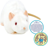 FAIRE: VIAHART Toy Co. Plush Animals Wylie the whiterat Viahart Educational stuffed animal