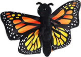 FAIRE - Wild Republic Plush Huggy monarch butterfly Ladybug and Monarch Butterfly Wrist Huggers-Keepers Plush Wristband