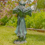 Faire- Zaer Ltd. International Angel with cat statue Angel Holding Cat Statue, 39" Tall Magnesium