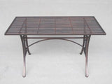 Indoor/Outdoor Iron Garden Table in Antique Bronze 