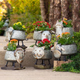 Faire- Zaer Ltd. International Galvanized Animal Planters in 6 Assorted Styles