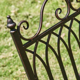 Faire- Zaer Ltd. International Iron patio rockers Iron Outdoor Rocking Chair Double or Single White or Bronze Beautiful!