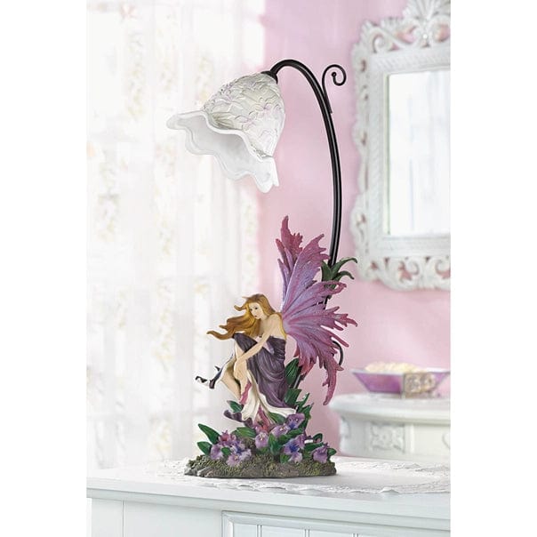 Faire- Zingz Home Table Lamp Orchid Fairy Table Lamp Purple