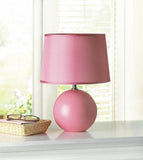 Faire- Zingz Home Table Lamp Pink Round Base Table Lamp