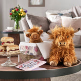 Highland Cow Large with Sound Plush Toy