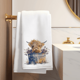 Fernville Creations Fernville Creations - Highland Cow Bath Towel for Spa-Like Comfort and Decor