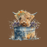 Fernville Creations Fernville Creations - Highland Cow Bath Towel for Spa-Like Comfort and Decor