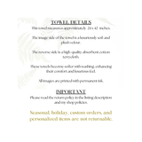 Fernville Creations Fernville Creations - Highland Cow Bath Towel for Spa-Like Comfort and Decor