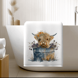 Highland Cow Bath Towel for Spa-Like Comfort and Decor