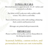 Fernville Creations Fernville Creations - Highland Cow Hand Towel, Ranch Tea Towel