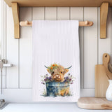 Fernville Creations Fernville Creations - Highland Cow Hand Towel, Ranch Tea Towel