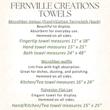Fernville Creations Fernville Creations - Luxury Bath Towel: Farmhouse Bathroom Decor, Bath Essentials