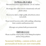 Fernville Creations Fernville Creations - Luxury Bath Towel: Farmhouse Bathroom Decor, Bath Essentials