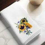 Fernville Creations Fernville Creations - Sunflower Fingertip Towel for Bath or Kitchen Decor