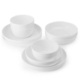 Fitz and Floyd® Mikasa® Pfaltzgraff® WHITE / Bone China Fitz and Floyd® Mikasa® Pfaltzgraff® - Mikasa Delray 9Pc Dinerware Bowl Set  Brown Bx Pkg