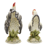 Fitz & Floyd Lantana Rooster and Hen Figurines Fine China