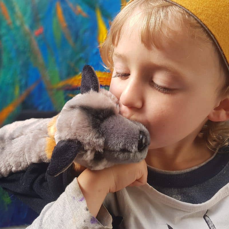 FurTastic Friends by Bocchetta Plush Toys FurTastic Friends by Bocchetta Plush Toys - Jett - Flying Fox (Fruit Bat) Size 30cm/12"