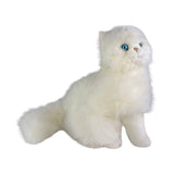 FurTastic Friends by Bocchetta Plush Toys White Black or White Lifelike Sitting Persian or Chantilly-Tiffany Cat Size 27cm/10.5" Handmade
