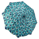 Peacock Reverse Close Compact Umbrella
