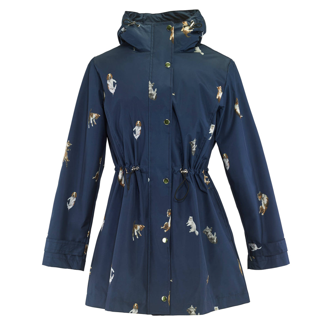 Galleria Enterprises L Galleria Enterprises - Navy-Cats & Dogs Raincoat