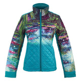 Galleria Enterprises Teal / XS Artist Inspired Quilted Jackets Fine Quality Side Elastic Extra Comfortable