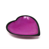 global crafts Fuscia Heart Trinket Dish Handmade in Africa of Soapstone