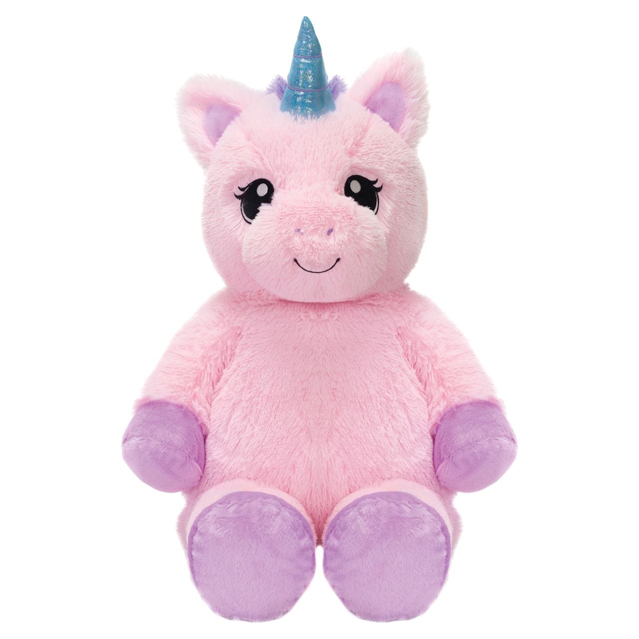Big and Extra Big Adorable Plush Pink Fluffy Unicorn with Embroidered – The  Pink Pigs
