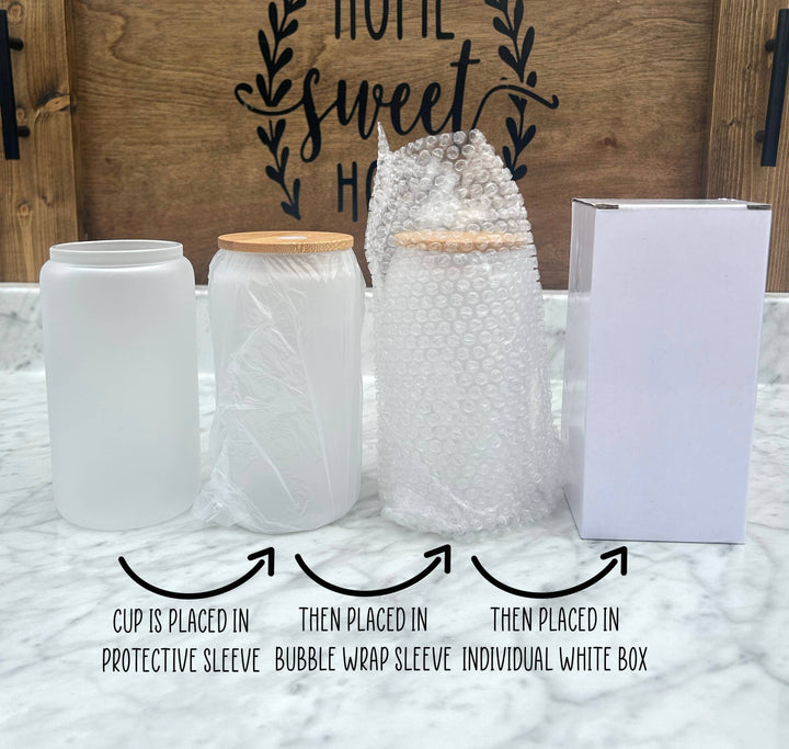 Kate Haven Glass Tumblers for Every Occasion Kate Haven Glass Tumblers for Every Occasion - Christmas Highland Cow Poinsettia 16oz Libbey Glass Tumbler