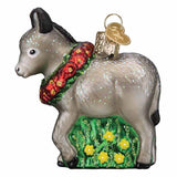 Glass Christmas Donkey Holiday Ornament Realistic High Quality