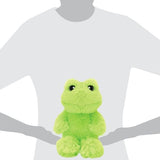 Kelli's Plush Animals Frog Large Plush Green Frog Large Size Embroidered Eyes