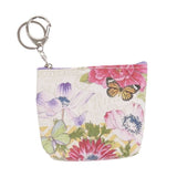 Kellis Gifts Coin Bag Keychain Purple with monarch and green Butterfly Butterfly Coin Purses Assorted