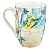 Kellis Gifts Mugs Look at the Birds Scripture Mug Inspirational Beautiful Bird Mug