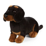 Black and Tan Dachshund Puppy Plush Stuffed Animal Eco Friendly Educational Toy