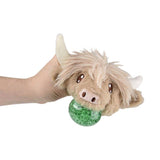 La Luna Bella - Toys La Luna Bella - Toys - 3" Highland Cow Squeezy Bead Plush Ball- LLB Toys