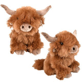 Small Plush Sitting Highland Cow Heirloom Collection 7