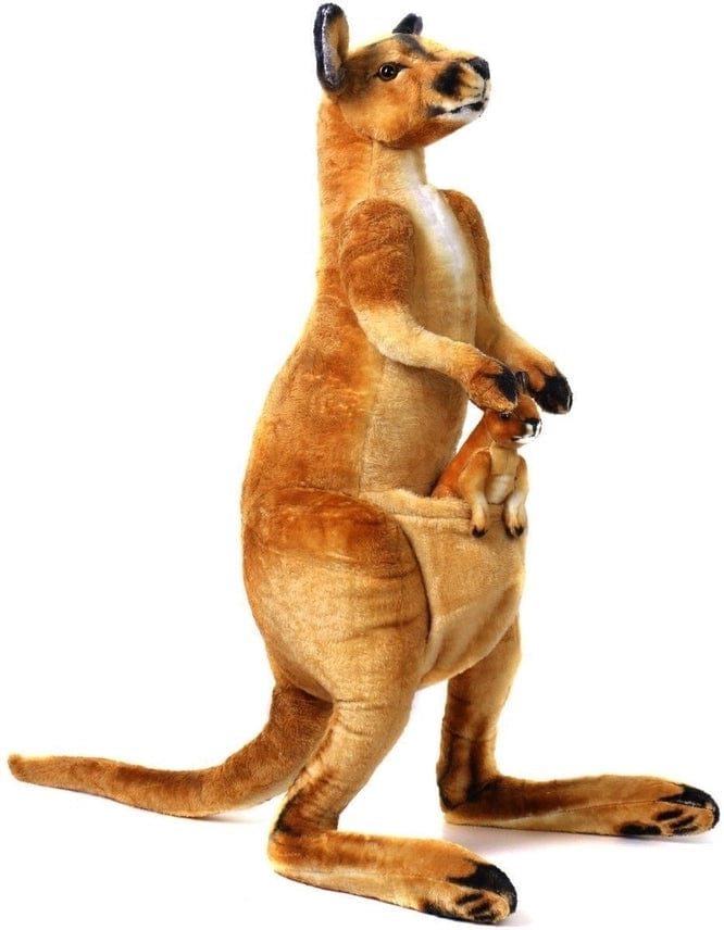Large Lifelike Red Kangaroo with Joey-38" tall!