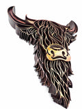 Lexo Creations Lexo Creations - Highland Cow, Multi-Layer Wood