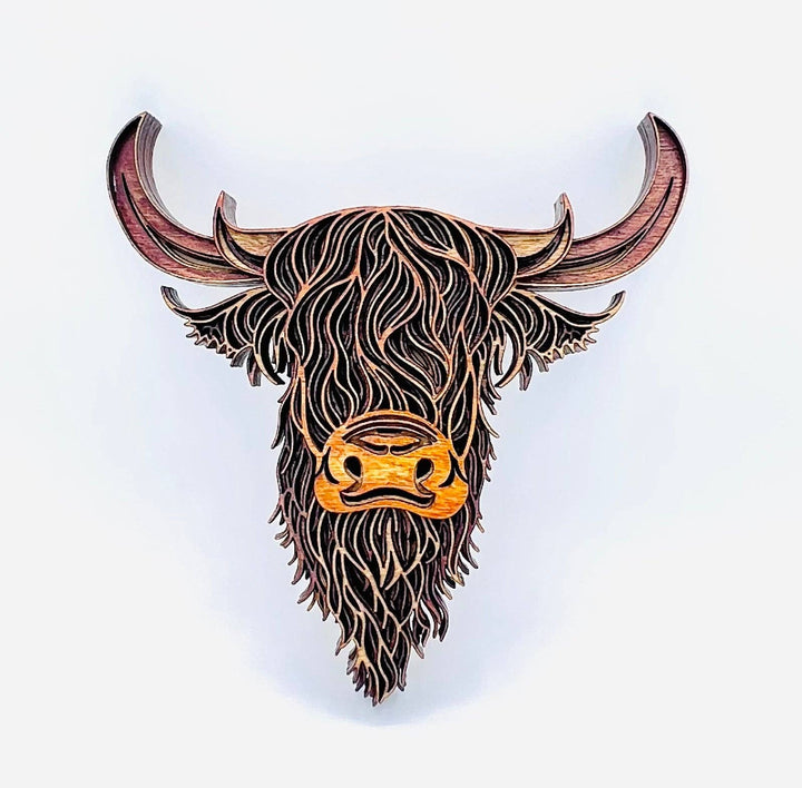 Lexo Creations Lexo Creations - Highland Cow, Multi-Layer Wood