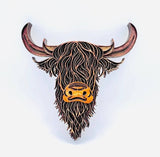 Lexo Creations Lexo Creations - Highland Cow, Multi-Layer Wood