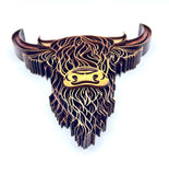 Lexo Creations Lexo Creations - Highland Cow, Multi-Layer Wood