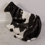 LM Treasures LM Treasures - Holstein Cow Bench Life Size Statue