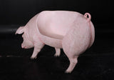 LM Treasures LM Treasures - Pig Bench Life Size Statue